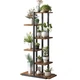 Подставка для цветов металлическая 6-ярусная 113 см 113x60x20см черно-коричневая SZ16CZ - изображение 1