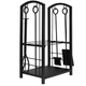 Металлическая подставка для дров с аксессуарами для камина-печи Kaminer PK011, 30х40х73см - изображение 1
