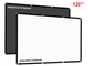 Екран для проектора 120 " дюймів SOFT BLACK 16:9 настінний портативний Стрейчева тканина біла / чорна В комплекті кріплення крючки - зображення 1
