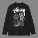 Лонгслів Stussy 0001 чорного кольору, розмір L - зображення 2