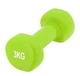 Гантель виниловая PowerPlay 4125 Achilles 3 кг Зеленый 1 шт (PP_4125_3kg) - изображение 1