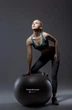 Мяч для фитнеса (фитбол) Power System PS-4012 Ø65 cm PRO Gymball Black (4012BK-0) - изображение 3