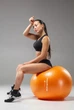 Мяч для фитнеса (фитбол) Power System PS-4011 Ø55 cm PRO Gymball Orange (PS-4011_55cm_Orange) - изображение 5