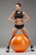 Мяч для фитнеса (фитбол) Power System PS-4011 Ø55 cm PRO Gymball Orange (PS-4011_55cm_Orange) - изображение 3