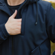 Мужской Комплект Куртка Softshell + Брюки на флисе / Костюм Intruder синий размер L - изображение 7