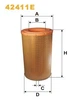 Воздушный фильтр WIX FILTERS 464=42411E WIX Filters (42411E) - изображение 2