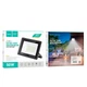 Уличный Фонарь Прожектор кронштейн HOCO DL12 Ultra thin outdoor LED flood light |50W, IP66| Черный - изображение 9