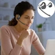 Беспроводная Bluetooth 5.3 гарнитура с открытым ухом Arikasen влагонепроницаемые наушники со съемным микрофоном для колл-центра / работы, 9.2х13.4х4.6 см, черный (99431750) - изображение 1
