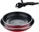 Набор сковородок со съемной ручкой Bergner Click&cook 22/26 см Красные (BG-31605-RD) - изображение 1