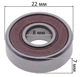 Подшипник 608 2RS NSK (8*22*7) резина - изображение 4