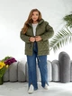 Куртка женская димисезонная хаки 56-58 р2322А.801 - изображение 1