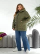 Куртка женская димисезонная хаки 56-58 р2322А.801 - изображение 7