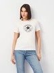 Футболка хлопковая женская Converse Chuck Patch Overlay Tee Wet Stone 10028412-103 XS Vintage White (194435397443) - изображение 1