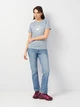 Футболка хлопковая женская Converse Chuck Patch Overlay Tee Wet Stone 10028412-478 XS Wet Stone (194435397511) - изображение 3