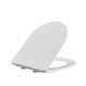 Сидіння-кришка для унітазу MIXXUS SEAT COVER BEVEL-2005 425х363х30mm дюропластове швидкознімне з мікроліфтом (MI6732) - изображение 1
