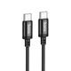 Кабель HOCO X89 Wind 60W Power Delivery charging data cable Type-C to Type-C 1м Black - изображение 2