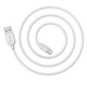 Кабель для зарядки Borofone BX14 LinkJet USB-Type-C, 1 м, 2.4 A, цвет белый - изображение 1
