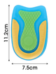 Ортопедичні силіконові амортизуючі устілки під п'яту Gel Insole Silicone Розмір 41-46 - зображення 3