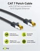 Патч-корд Goobay RJ45 SFTP7 1.5m patch AWG26 D=6.2mm LSOH PoE+ Cu чорний(75.09.1599) - изображение 2