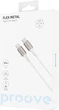 Кабель Proove Flex Metal Type-C to Type-C 60 Вт 1 м White (505050003) - изображение 2