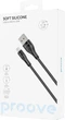 Кабель Proove Soft Silicone Micro USB 2.4A 1 м Black (492050001) - изображение 5