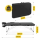 Массажный стол складной 4FIZJO Massage Table Alu W60 Black (P-5907739318374) - изображение 5
