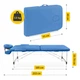 Массажный стол складной 4FIZJO Massage Table Alu W60 Blue (P-5907739318404) - изображение 9