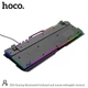 Комплект клавиатура и мышь Hoco DI16 (игровой комплект, клавиатура + мышь, RGB-подсветка, USB-подключение) - Черный - изображение 5