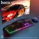 Комплект клавиатура и мышь Hoco DI16 (игровой комплект, клавиатура + мышь, RGB-подсветка, USB-подключение) - Черный - изображение 8