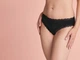 Трусики-слип хлопковые с круживом для женщины Esmara LYCRA® 497165 L Черный - изображение 2