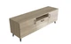 Тумба Лэстер на конусных ножках Ferrum-decor 48x139x38 Черный металл ДСП Дуб Сонома 16 мм (LEST103) - изображение 1