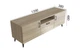 Тумба Лэстер на конусных ножках Ferrum-decor 48x139x38 Черный металл ДСП Дуб Сонома 16 мм (LEST103) - изображение 3