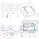 Настінне 3D Кріплення для Фірмового конструктора Technic McLaren Formula 1 F1 (42141) / Гоночний автомобіль Формула 1 - Чорне - зображення 14