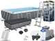 Каркасний басейн Bestway 56465 Розмір 549х274х122 см Power Steel Frame Pool фільтр-насос,драбина,тент - зображення 1