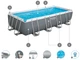 Каркасний басейн Bestway 56465 Розмір 549х274х122 см Power Steel Frame Pool фільтр-насос,драбина,тент - зображення 5