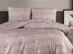 Турецька постільна білизна First Choice Homesko Ranforse Donis Lilac євро з простирадлом на резинці 160х200х30см - зображення 1