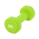 Гантель виниловая Power Play 4125 Achilles 3 кг, Green - изображение 1