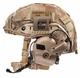 Балістичний шолом каска FAST Helmet NIJ IIIA Койот Тактичні навушники M32 + Ліхтарик - зображення 2