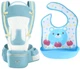 Хипсит, Эрго-рюкзак, кенгуру, переноска Baby Carrier 6в1 Мятный с сеткой слюнявчик-трансформер (n-9876) - изображение 1