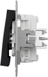 Выключатель 3-клавишный Schneider Electric Asfora 10A Антрацитовый (EPH2100171) - изображение 3