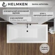 Ванна акриловая Helmken Alvaro 155x70 см (244F0F7416) комплект 2 в 1: прямоугольная ванна, Черный подголовник - изображение 14