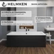 Ванна акриловая Helmken Alvaro 180x80 см (85429827BV) комплект 4 в 1: прямоугольная ванна, ножки, Черная фронтальная и боковая панель - изображение 11