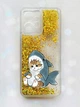 Чохол з плаваючими золотими блискітками Xiaomi Redmi Note 12 4G Кошеня (принт 120) - зображення 1
