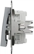 Выключатель 3-клавишный Schneider Electric Asfora 10A Сталь (EPH2100162) - изображение 3