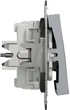 Выключатель 3-клавишный Schneider Electric Asfora 10A Сталь (EPH2100162) - изображение 4