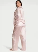 Пижама сатиновая Victoria's Secret (120671145832) Glazed Satin Long Pajama Set New XL розовая - изображение 2