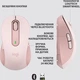 Комп'ютерна миша бездротова Logitech Signature M650 L Rose - зображення 11