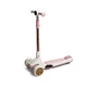 Детский складной самокат Scooter Sky 8106 колеса светятся со световыми и звуковыми эффектами Бело-розовый - изображение 2