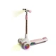 Детский складной самокат Scooter Sky 8106 колеса светятся со световыми и звуковыми эффектами Бело-розовый - изображение 4