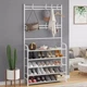Вешалка для одежды (154х60х29,5см) New simple floor clothes rack, Белая / Стойка для вещей - изображение 8
